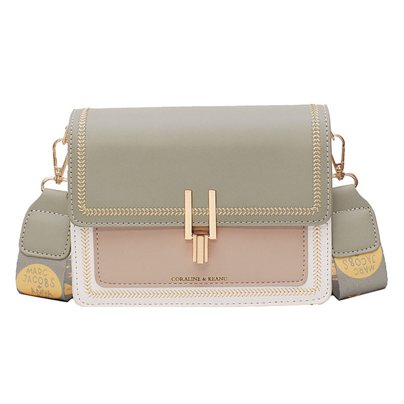 Ins Internet Celebrity Women's Wide Strap Crossbody Bag